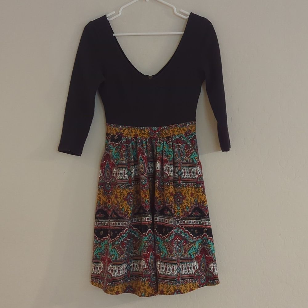 Maeve Fit Flare Paisley Anthropologie Dress - Size 2 - Picture 2 of 10